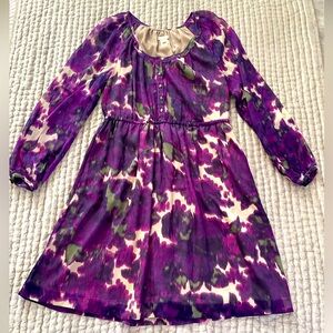 J.Crew silk floral dress